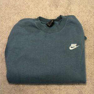 Nike Men's Teal Crewneck Sweater